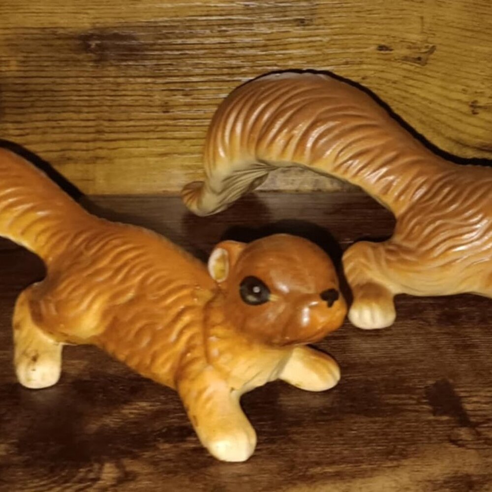Vintage Mom and Baby Squirrel Made in Japan